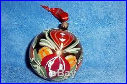 2 Waterford Holiday Heirlooms Ornament AN AMERICAN TRIBUTE hearts BLOWN GLASS