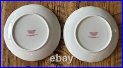 2 Williams Sonoma Twas the Night Before Christmas Snowman Salad Plate 8.5 MINT