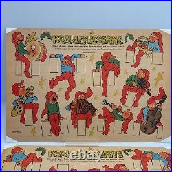 2 pack Bramming Kravlenisserne Christmas Shelf Elves Santa Instruments Decor