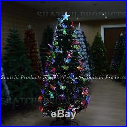 2ft, 3ft, 4ft, 5ft, 6ft LED Fibre Optic Christmas tree Pre-Lit Xmas Tree