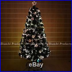 2ft 3ft 4ft 5ft 6ft Star Fibre Optic Christmas Tree xmas Decoration