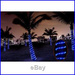 2x Blue 150ft 110V-120V LED Light Rope String Outdoor Tree Party Garden Lighting