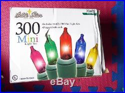 300 PK Mini Christmas Party String Tree Light Set OUTDOOR INDOOR MULTI COLOR NEW