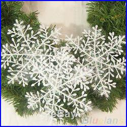 30Pcs New Classic White Snowflake Ornaments Christmas Holiday Party Home Decor