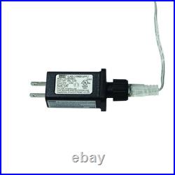 30 LED Twinkling Red Glitter Bow Modern Farmhouse Christmas Hanging Decor