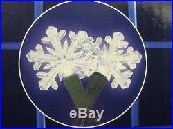 30 White LED Snowflake Christmas Light Set Indoor/Outdoor NEW FREE SHIPPING