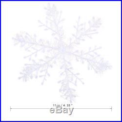 30pcs (10bag in 3ps/ bag) Christmas Holiday Party White Snowflake Festival Decor