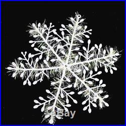 30pcs Christmas White Snowflake Charms for Festival Party Home Ornaments Decor