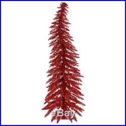 30x17 Artificial Holiday and Christmas Red Whimsical Tree withMulti-Color Lights