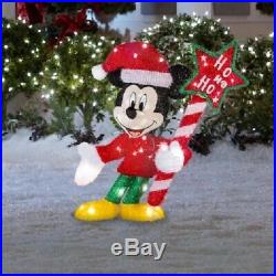 31 Lighted Disney Mickey Mouse Sculpture Pre Lit Outdoor Christmas Decor Yard