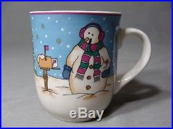 31 Pcs. Christmas Holiday Dinnerware, In The Top Hat Snowman Pattern By China