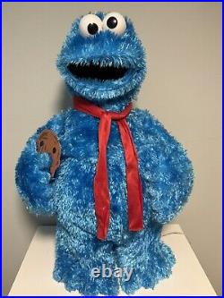 32 Christmas Holiday Sesame Street COOKIE MONSTER Pre-lit Yard Art In Box