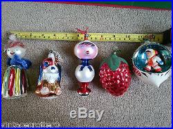 32 Large Vintage Glass Droplet Bauble Christmas Tree Decorations Retro Boxed