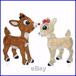 32 RUDOLPH THE RED NOSED REINDEER & CLARICE OUTDOOR CHRISTMAS Yard Decoration