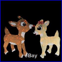 32 RUDOLPH THE RED NOSED REINDEER & CLARICE OUTDOOR CHRISTMAS Yard Decoration