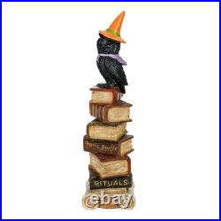 32 in. Halloween Owl on Stacked Books Tabletop Decoration