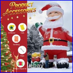 33FT Giant Inflatable Christmas Santa Claus Candycane Yard Xmas Party Decoration 33FT Giant Inflatable Christmas Santa Claus Candycane Yard Xmas Party Decoration