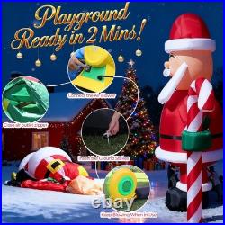 33FT Giant Inflatable Christmas Santa Claus Candycane Yard Xmas Party Decoration 33FT Giant Inflatable Christmas Santa Claus Candycane Yard Xmas Party Decoration