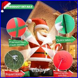 33FT Giant Inflatable Christmas Santa Claus Candycane Yard Xmas Party Decoration 33FT Giant Inflatable Christmas Santa Claus Candycane Yard Xmas Party Decoration