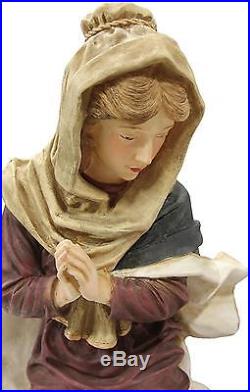 34 Large 3-Piece Outdoor Holy Family Nativity Christmas Yard Art Statue Set