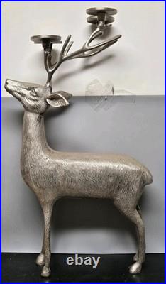 34 Tall Aluminum Christmas Reindeer Candle Holder Candalabra Indoor/Outdoor 34 Tall Aluminum Christmas Reindeer Candle Holder Candalabra Indoor/Outdoor