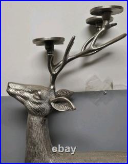 34 Tall Aluminum Christmas Reindeer Candle Holder Candalabra Indoor/Outdoor 34 Tall Aluminum Christmas Reindeer Candle Holder Candalabra Indoor/Outdoor