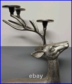 34 Tall Aluminum Christmas Reindeer Candle Holder Candalabra Indoor/Outdoor 34 Tall Aluminum Christmas Reindeer Candle Holder Candalabra Indoor/Outdoor