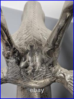 34 Tall Aluminum Christmas Reindeer Candle Holder Candalabra Indoor/Outdoor 34 Tall Aluminum Christmas Reindeer Candle Holder Candalabra Indoor/Outdoor