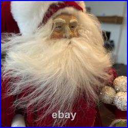 $365 Lynn Haney By One Hundred 80 Degrees Red Santa with Snowman Figurine 20 $365 Lynn Haney By One Hundred 80 Degrees Red Santa with Snowman Figurine 20