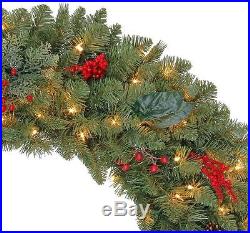 36 In. Winslow Artificial Indoor/Outdoor Christmas Wreath With 150 Clear Lights