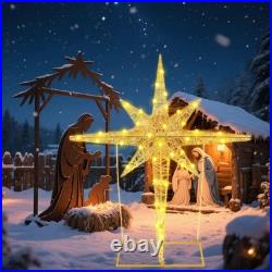 36 Inch Large Christmas Bethlehem Star Theme Light Giant LED Xmas Star of Bet