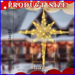 36 Inch Large Christmas Bethlehem Star Theme Light Giant LED Xmas Star of Bet