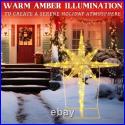 36 Inch Large Christmas Bethlehem Star Theme Light Giant LED Xmas Star of Bet