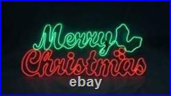 36 LED Neon Prelit Merry Christmas Window Sign Lighted Decor Indoor/Outdoor