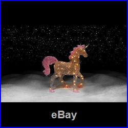 36 Pre-Lit Acrylic Unicorn Christmas Holiday Lights Outdoor Yard Lighted Decor