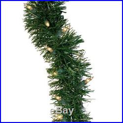 36 ft. Holiday Classics Artificial Garland with 100 Clear Lights Christmas Decor