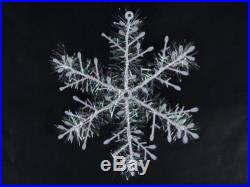 36pcs Glitter Snowflakes Mini Table Tree Christmas Ornaments Decoration