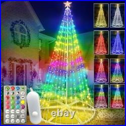 370 LED Lights Show Christmas Tree Cone Outdoor Xmas Home Yard Decor