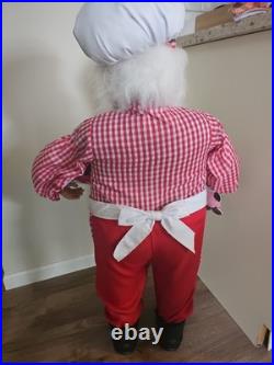 37 Large Chef Baker Santa Statue Christmas Display Gingerbread Dessert Bakery 37 Large Chef Baker Santa Statue Christmas Display Gingerbread Dessert Bakery
