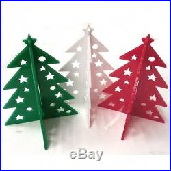 3D Christmas Tree Christmas Decoration Green, Red & White