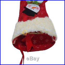3Pcs Christmas Stocking Santa Claus Hanging Gift Bag Decoration Party Ornament