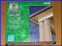 3 Boxes of 100 White Clear LED Icicle Lights Christmas Wedding Holiday Accents