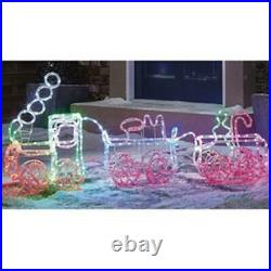 3 Carraige Train Ropelight With LED Christmas Gift decorations