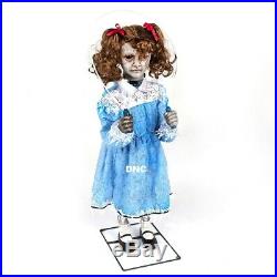 3 FT Halloween Animated Creepy Girl Jump Rope, music, sounds, rope moves Prop