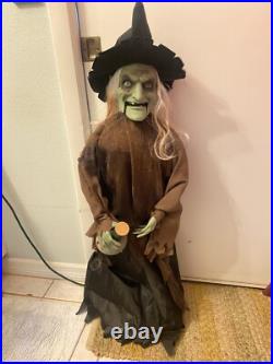 3 FT Halloween Animated singing/movement DANCE Potion Witch PAN ASIAN SEE VIDEO