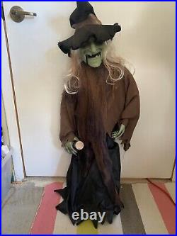 3 FT Halloween Animated singing/movement DANCE Potion Witch PAN ASIAN SEE VIDEO