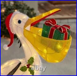 3 FT Pelican LED Christmas Light Yard Sculpture Prop Tropical Beach Sea Life