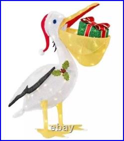 3 FT Pelican LED Christmas Light Yard Sculpture Prop Tropical Beach Sea Life