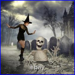 3 Ft. Halloween Groundbreaker Skeleton, Giant Scary Outdoor Yard Decoration 3 Ft. Halloween Groundbreaker Skeleton, Giant Scary Outdoor Yard Decoration
