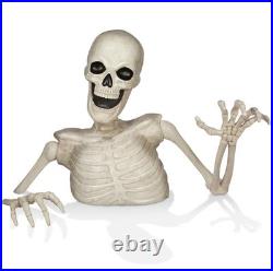 3 Ft. Halloween Pumpkin Groundbreaker Skeleton Giant Scary Outdoor Yard Décor